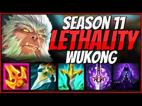 Season 11 Full LETHALITY Wukong SHREDS Through The Enitre Enemy Team With INCREDIBLE 112 LETHALITY!!