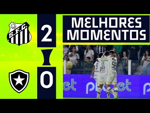 DEU PEIXÃO | SANTOS 2X0 BOTAFOGO | MELHORES MOMENTOS | 18ª RODADA | BRASILEIRÃO 2022