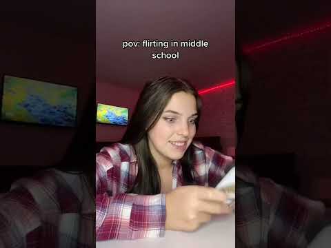 pov: flirting in middle school