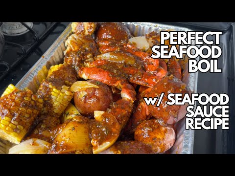 The Perfect Seafood Boil with Cajun Butter Seafood Sauce | Step-by-Step Recipe