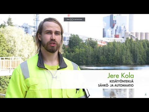 UPM Kesä: Jere Kola, sähkö- ja automaatioalan kunnossapito