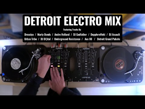 Detroit Electro Mix | With Tracklist | Vinyl & Dvs Mix