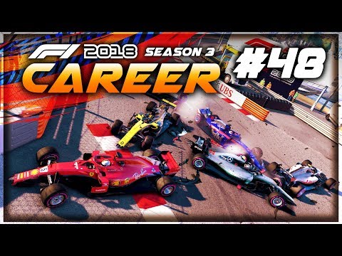 F1 2018 Career Mode Part 48: HUGE PILE-UP CRASH AT MONACO!