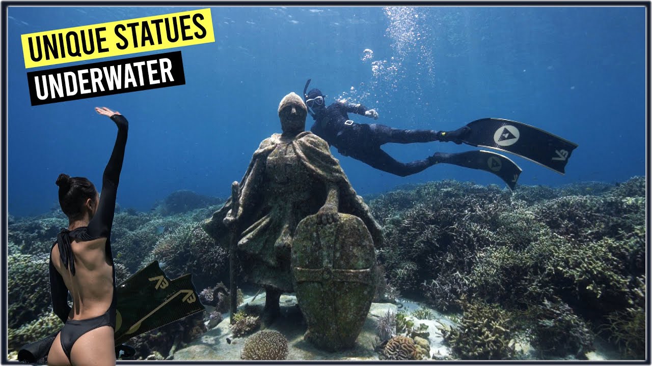 PHILIPPINES MOST UNIQUE UNDERWATER STATUES // (First Time Seen in Philippines)