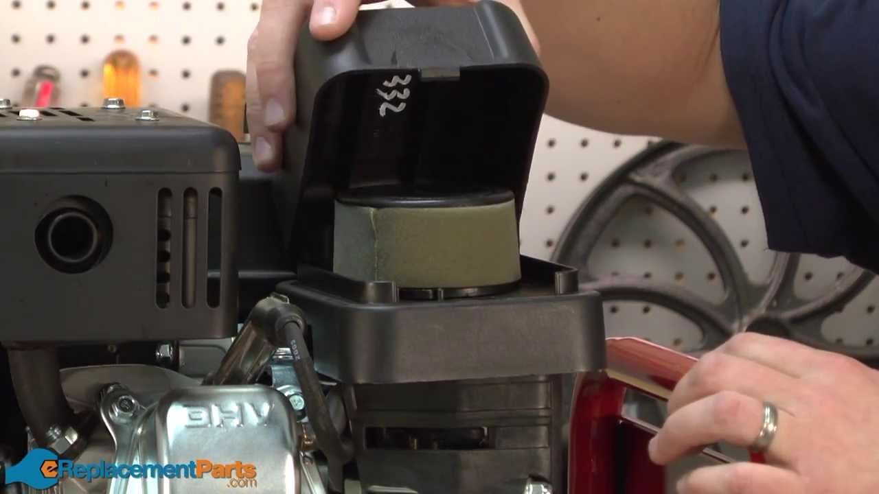 Replacing your Troy-Bilt Tiller AIR CLEANER WITH P