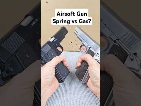 The difference between an airsoft gun and a gas gun?