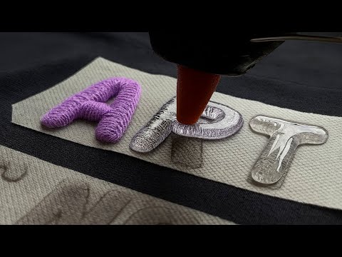 Art is over!? Creative hot glue step by step tutorial 3D letters
