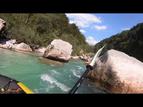 Packrafting - Packraft Tour auf der Soca, Srpenica I  - Trnovo, Friedhofstrecke