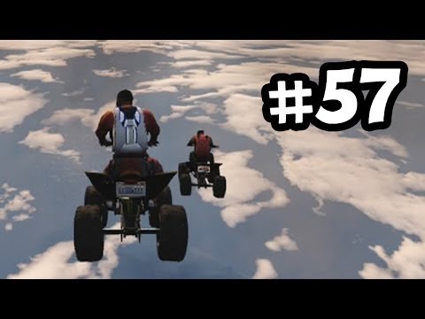 Grand Theft Auto 5 Part 57 Walkthrough Gameplay - Quad Bike & Cargo Plane = Epicness