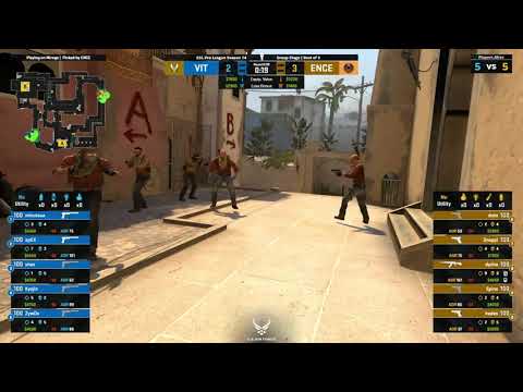 dycha - 1vs2 clutch Vitality vs ENCE - ESL Pro League Season 14 - CSGO