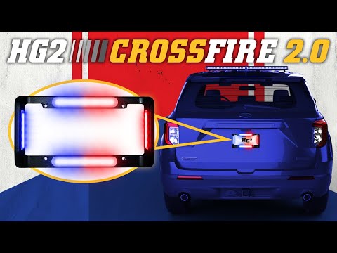 Unveiling Of The All New HG2 Crossfire 2.0 - Emergency License Plate Lights (Emergency Car Lights)