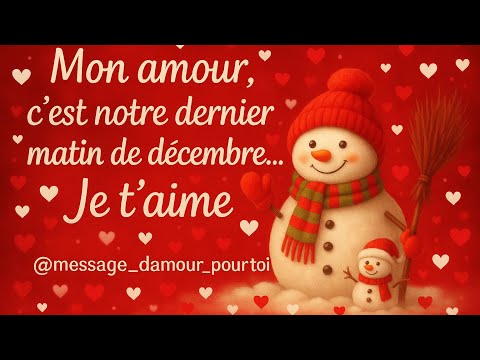 MEILLEURS VŒUX 2026–Jolie carte de vœux❤️baiser virtuel message d'amour pour toi