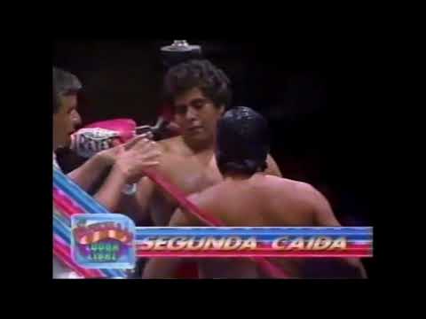Halcon Negro/Escudero Rojo vs El Pegaso/Guerrero Samurai (CMLL August 8th, 1992)