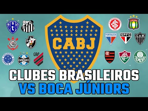 O Retrospecto dos CLUBES BRASILEIROS contra o BOCA JÚNIORS!