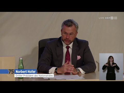 Norbert Hofer - Rede zu 75 Jahre konstituierende Sitzung des Nationalrates - 15.12.2020