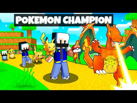 BIRTH TO POKEMON CHAMPION in Minecraft!