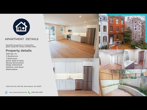 FOR RENT: Luxury Apartment Tour in Georgetown - 3032 Q Street, NW #B, Washington, DC 20007