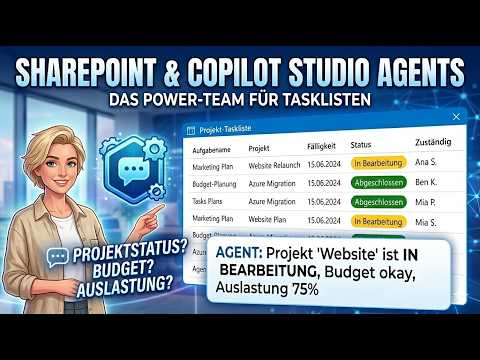 YouTube-Video zu: Aufgaben- und Projektmanagement mit SharePoint-Listen und Copilot Agents