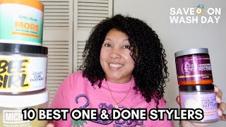 TOP 10 ONE and DONE CURLY HAIR STYLERS | 2025 - SAVE 🕓 ON WASH DAY