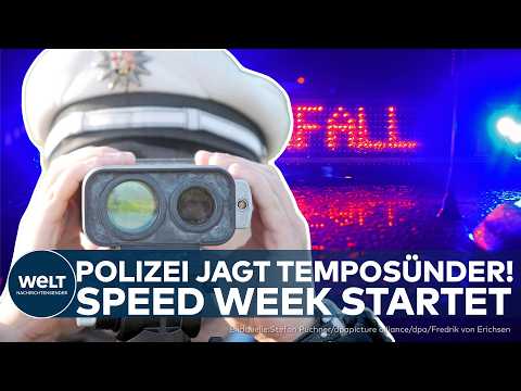 Video Thumbnail: BLITZER-ALARM IN DEUTSCHLAND: Polizei jagt Temposünder – Speed Week bringt mehr Kontrollen!