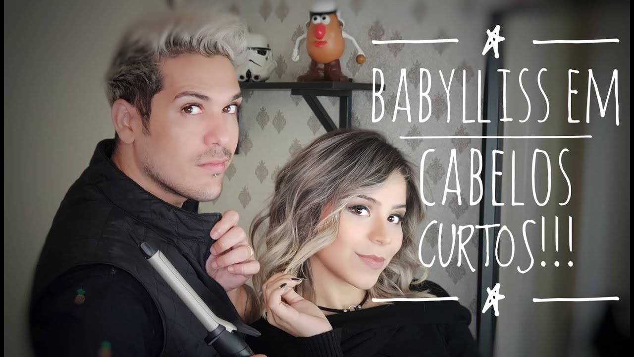 COMO FAZER BABYLISS EM CABELO CURTO + COMO FINALIZAR O CORTE.