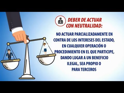 Deber de actuar con neutralidad en la función pública