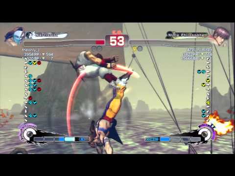 theonly_J (Vega) Vs AceUnlimited (Guy) SSF4 AE Ranked Matches - PSN