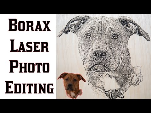Editing a photo for laser engraving using Borax Method Dark Burn Clear Coat