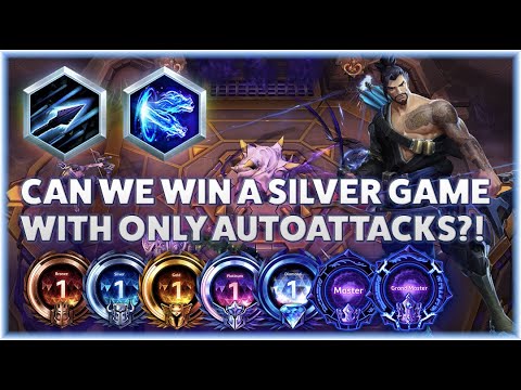 Hanzo Dragonstrike - CAN WE WIN A SILVER GAME WITH ONLY AUTOATTACKS?! - Bronze to Grandmaster Season