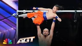 Father-Son Duo Temple London Performs EPIC Martial Arts | AGT thumbnail