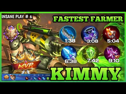PERFECT ULTRA FAST FARMING KIMMY | BEST BUILD 2020 By G o d l i k e  ~ MLBB