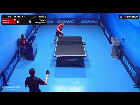 13:15 Vadym Hryban - Vadym Nechyporuk 07.10.2023 TT Euro.Cup Ukraine Star. TABLE 3