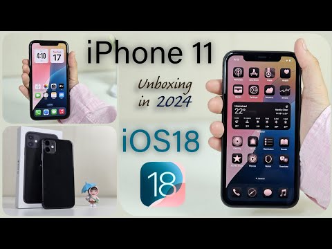 iPhone 11 Unboxing in 2024 with iOS18 features