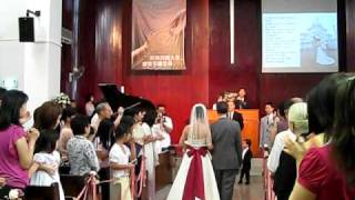 Danny and Cindy's wedding procession