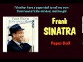 Paper Doll Frank Sinatra  Lyrics