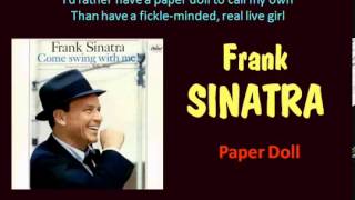 Paper Doll Frank Sinatra  Lyrics