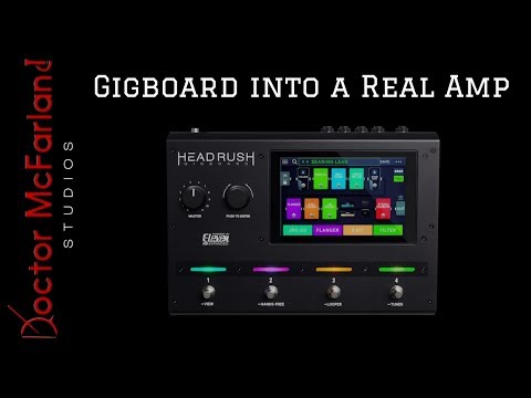 Headrush GIGBOARD into a Real amp // Live Stream