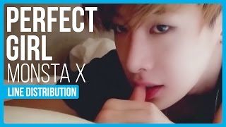 Monsta X - Perfect Girl Line Distribution (Color Coded) | D-4 BEAUTIFUL