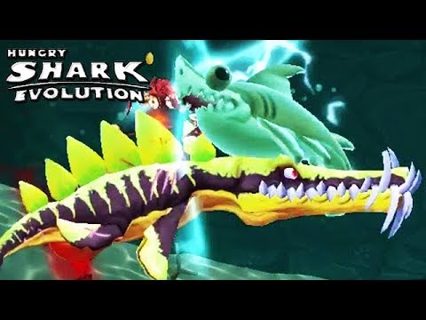 SHARKELEON vs NEW EVIL LEO (HUNGRY SHARK EVOLUTION)