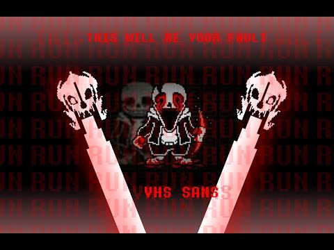 [old video i know this sucks] Undertale - VHS! Sans Fight Full - 1 - 3 Phases
