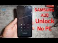 How to Unlock Pattern/Password Samsung Galaxy A20 | Samsung A20 hard reset by Waqas Mobile