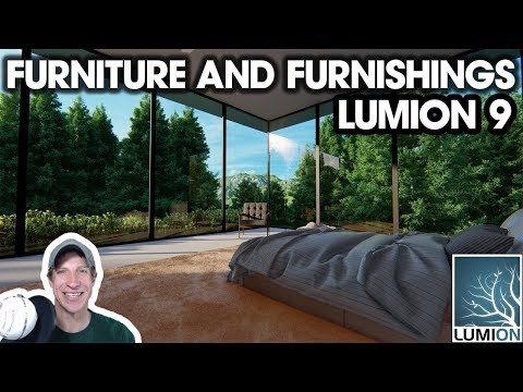 PHOTOREALISTIC RENDERING from SketchUp Model in Lumion 9 (EP 4) - Furnishings and Rendering