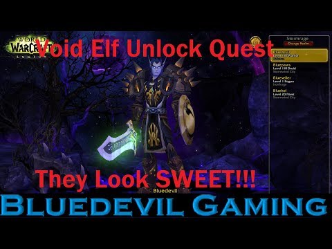 Void Elf Questline WoW BFA allied Race story