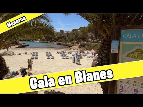 Cala en Blanes Menorca Spain: Beach and resort