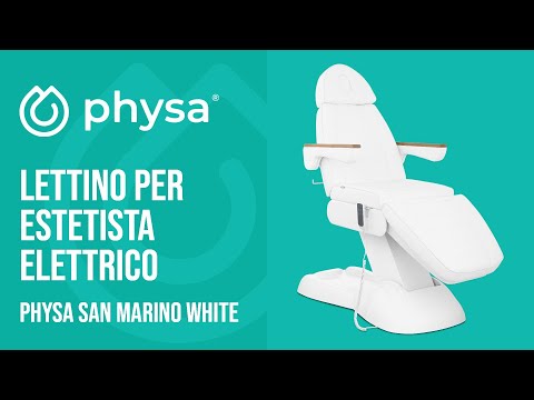 Video - Lettino per estetista elettrico - 3 motori - 300 W - 203 x 62 x 64 - 86 cm - 150 kg - Bianco