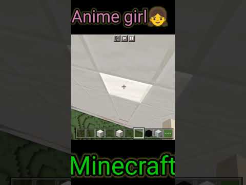 UK EXPERT  gaming - Minecraft pixel art of anime girl #minecraft #viralshorts