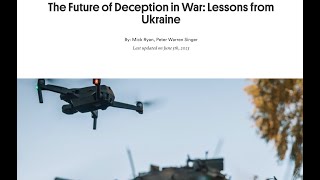 The Future of Deception in War: Lessons from Ukraine