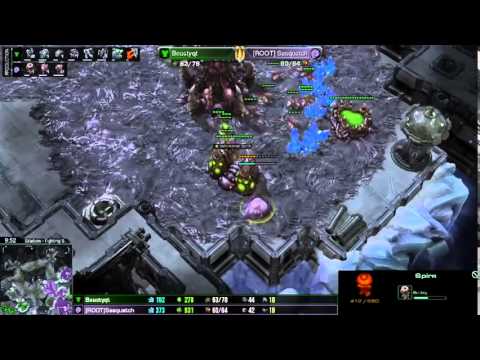 SC2 Sasquatch vs Beastyqt Game 1 Group Stage Starbow Invitational Starcraft 2