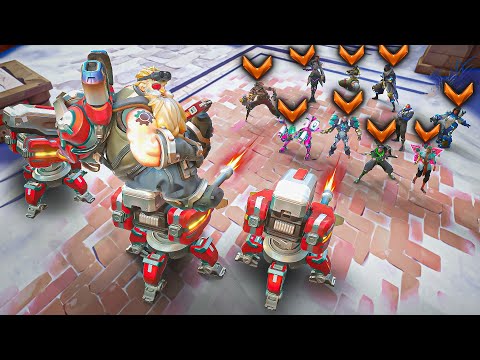 1 BUFFED Top 500 TORBJÖRN vs *10* Bronze Players - Who wins?! (ft. Silvoc)