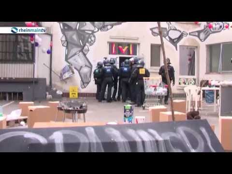 Besetztes Haus im Frankfurter Gallus wird geräumt